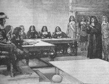 Titus Oates before the Privy Council, 1678 (1905). Artist: Unknown.