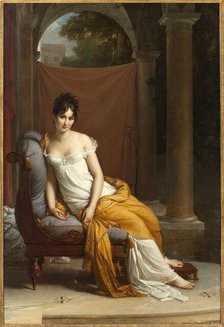 Portrait of Madame Récamier, née Julie Bernard (1777-1849), 1802-1804. Creator: Gérard, François Pascal Simon (1770-1837).