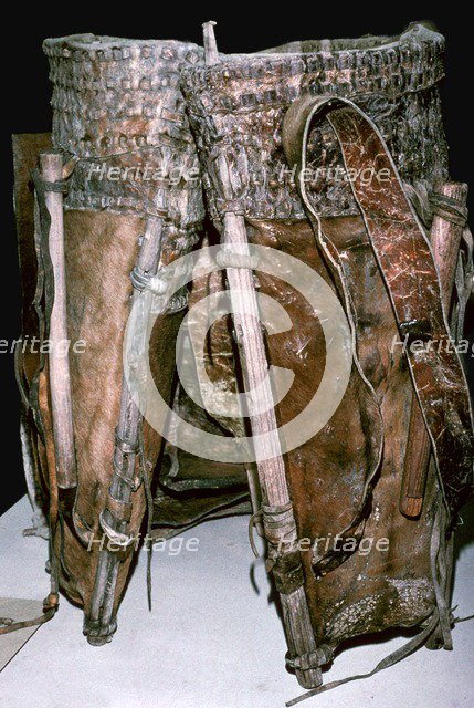 Hide rucksack found in salt mines, 6th century BC. Artist: Unknown