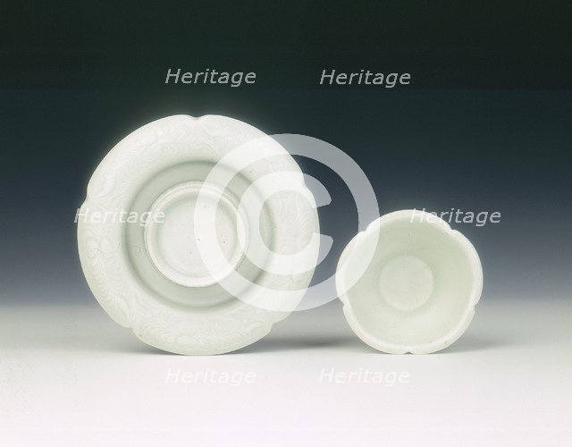 Qingbai cup and stand, China, c960-c1127. Artist: Unknown