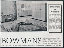 Bowmans advertisement, 1942. Artist: Unknown.
