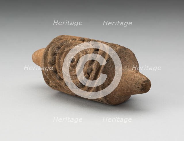 Cylindrical Seal with Flower-like Motif, Possibly 1200-200 B.C. Creator: Unknown.