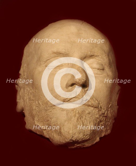 The death mask of Pyotr Ilyich Tchaikovsky, 1893.