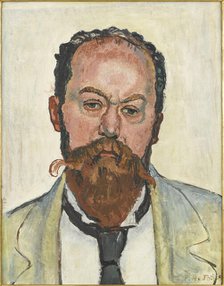 Portrait of Mathias Morhardt (1863-1939), 1913. Creator: Hodler, Ferdinand (1853-1918).