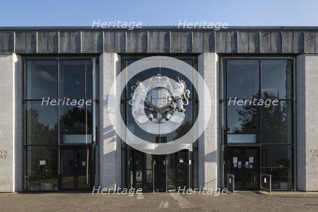 Main entrance, Crown and County Court, Much Park Street, Coventry, West Midlands, 2014. Artist: Steven Baker.