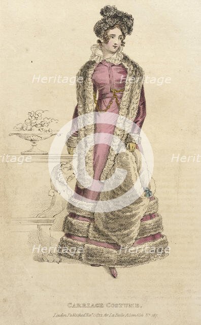 Fashion Plate (Carriage Costume), 1822. Creator: John Bell.