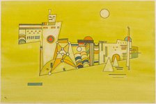 Zartes Gelb (Tender Yellow), 1927. Creator: Kandinsky, Wassily Vasilyevich (1866-1944).