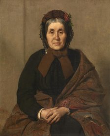 The Artist's Mother, 1871. Creator: Xavier Mellery.