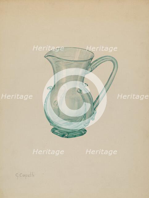 Creamer, c. 1937. Creator: Giacinto Capelli.
