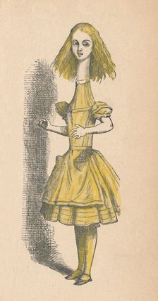 'Alice with a long neck', 1889. Artist: John Tenniel.