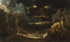 Landscape with a Storm, 1701. Creator: Marco Ricci.