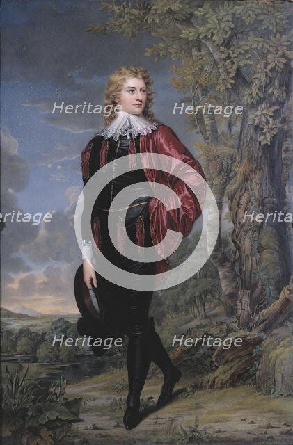 Full-length portrait of Henry-Philip Hope, 1802. Creator: Henry Bone.