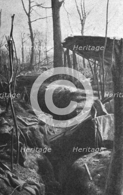 ''Le reduit d'Avocourt, apres la repise du bois, le 29 mars', 1916. Creator: Unknown.
