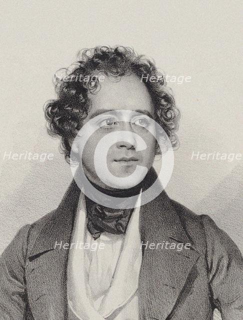 Portrait of the Composer Johann Vesque von Püttlingen (1803-1883), 1838. Creator: Kriehuber, Josef (1800-1876).