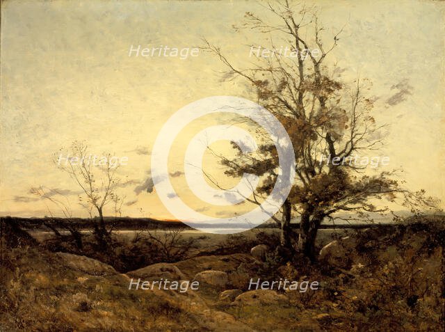 Sunset Landscape, 1887. Creator: Henri-Joseph Harpignies.