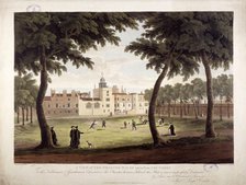 View of Charterhouse, Finsbury, London, 1813. Artist: Robert Havell 