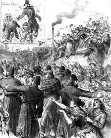 The Scotch Elections: polling at Peebles - procession of faggot voters, 1880. Creator: Unknown.