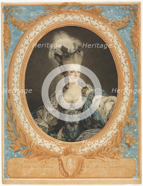 Marie Antoinette, 1777. Creator: Jean Francois Janinet.