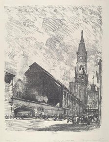 Broad St. Station, 1912. Creator: Joseph Pennell.