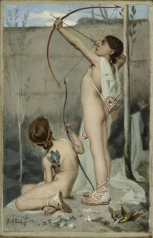 Les tireurs d'arc, 1879. Creator: Fernand Pelez.