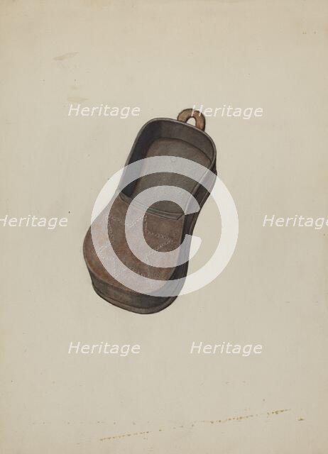 Pa. German Shoemaker's Peg Box, c. 1940. Creator: Elmer R. Kottcamp.