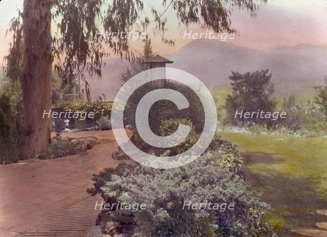 David Berry Gamble house, 4 Westmoreland Place, Pasadena, California, 1917. Creator: Frances Benjamin Johnston.
