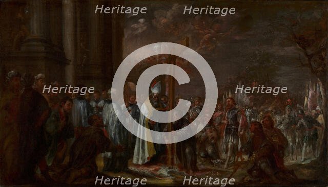 The Exaltation of the Cross, about 1680. Creator: Juan de Valdés Leal.