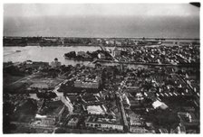Aerial view of Recife, Brazil, from a Zeppelin, 1930 (1933). Artist: Unknown