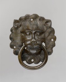 Lion mask door pull, German, ca. 1425-50. Creator: Unknown.