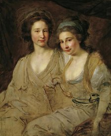 The Countesses Zoe Tomatis and Adelaide von Tomatis, 1788-1789. Creator: Johann Baptist Lampi I.