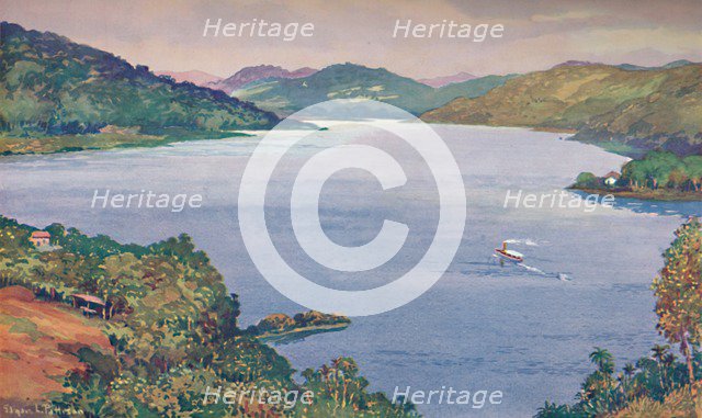 'A glimpse of the great artificial lake at Riberao das Lages', 1914. Artist: Unknown.