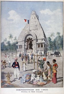 The French India pavilion at the Universal Exhibition of 1900, Paris, 1900. Artist: Unknown