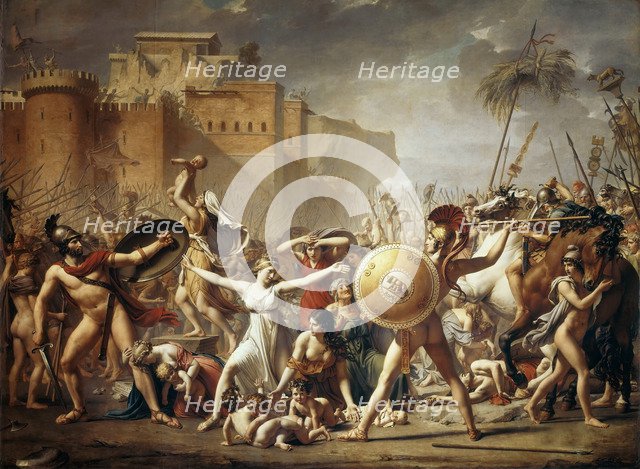 The Rape of the Sabine Women. Artist: David, Jacques Louis (1748-1825)