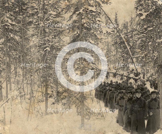 The squad is on the march, 1923. Creator: Unknown.