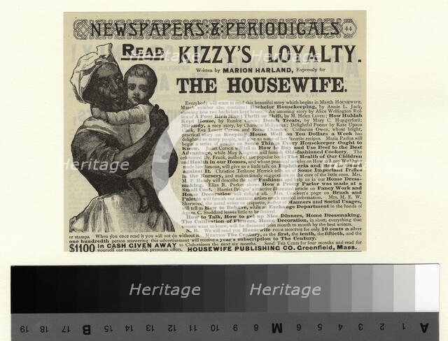 Read Kizzy's loyality, 1888. Creator: Unknown.