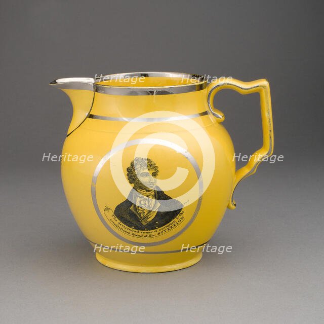 Pitcher, Staffordshire, 1810/20. Creator: Staffordshire Potteries.