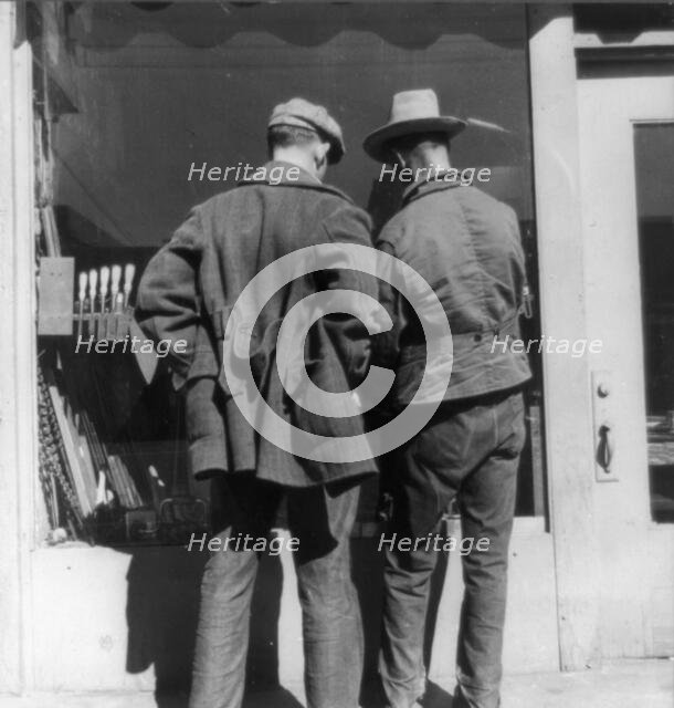 The hock shop, Skid Row, Howard Street, San Francisco, California, 1937. Creator: Dorothea Lange.