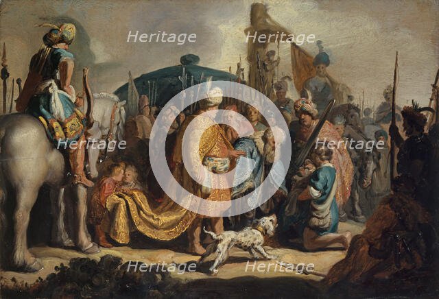 David with the Head of Goliath before Saul, 1627. Creator: Rembrandt van Rhijn (1606-1669).