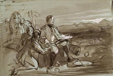 Historical Composition - Duke of Wellington?, c1840s. Creator: John Phillip.