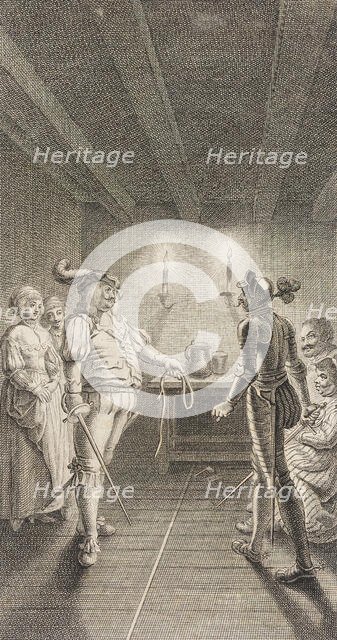 Plate XX from Life and Adventures of the Knight Don Quixote de la Mancha, 1780. Creator: Daniel Berger.