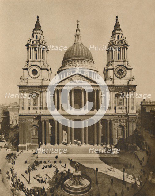 'The Great Church Built By Wren On The Site of Old St. Paul's', c1935. Creator: Francis Frith & Co.