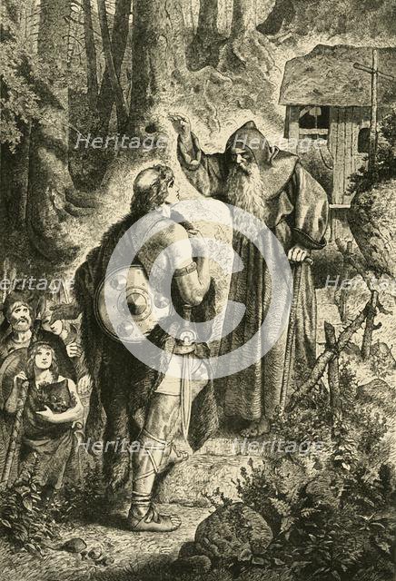 'Odoacer and the Monk Serverinus', (c5th century), 1890.   Creator: Unknown.