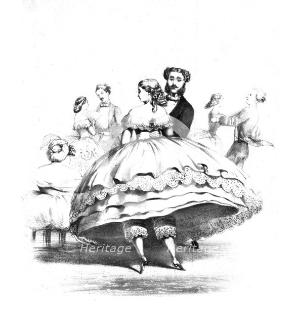 'Crinoline in the Ball Room', c1859. Artist: CJ Culliford.