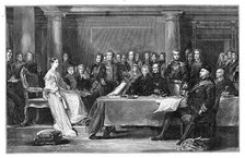 Queen Victoria's first council, c1837. Artist: Unknown