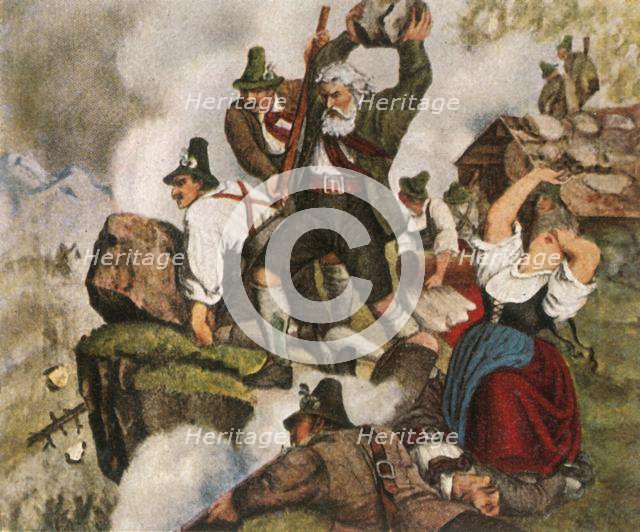 The Tyrolean struggle for freedom, 1809, (1936). Creator: Unknown.