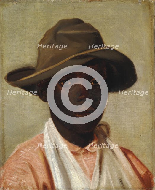 Portratt of a boy, 1852-1854. Creator: Pissarro, Camille (1830-1903).