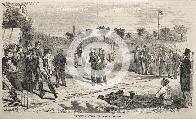 Cricket Players on Boston Common, 1859. Creator: Winslow Homer (American, 1836-1910).