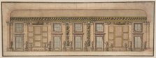 Elevation of the Gallery in the Palazzo Doria-Pamphilj, Rome, ca. 1650. Creator: Anon.