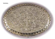 Silver Gilt Tray, India, late 18th century. Creator: Unknown.