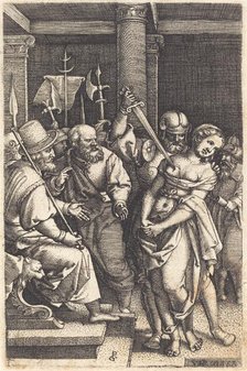 Virginius Killing His Daughter, c. 1546/1547. Creator: Georg Pencz.